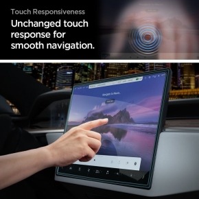 SZKO HARTOWANE SPIGEN GLAS.TR EZ FIT TESLA MODEL X 2022 / MODEL S 2021 BLACK