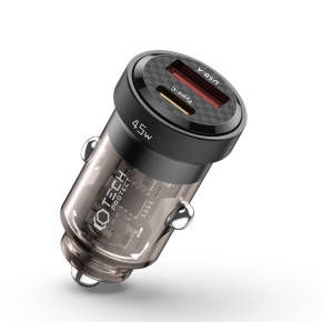 TECH-PROTECT CC45W 2-PORT CAR CHARGER PD 45W / QC3.0 BLACK