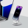 TECH-PROTECT QI15W-A21 2IN1 MAGNETIC MAGSAFE WIRELESS CHARGER WEISS