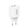 Ładowarka sieciowa VIDVIE PLE250 2xUSB 2.4A biały