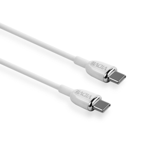 Cable VIDVIE CB4012 Type C/Type-C 60W 1.2m white