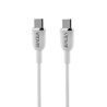 Kabel VIDVIE CB4012 Type C/Type C 60W PD, 3A, 1.2m biały