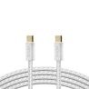 Cable VIDVIE CB4011 Type C/Type-C 100W 1.2m white
