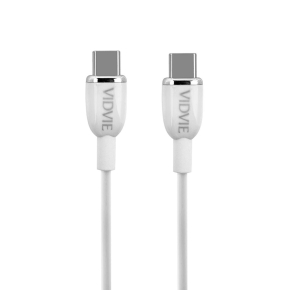Cable VIDVIE CB4012 Type C/Type-C 60W 1.2m white