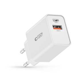 TECH-PROTECT NC30W 2-PORT NETWORK CHARGER PD 30W / QC3.0 WHITE
