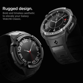 SPIGEN RUGGED ARMOR PRO GALAXY WATCH 6 CLASSIC (47 MM) MATTE BLACK
