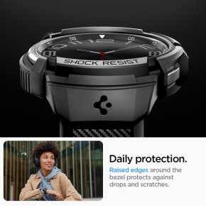 SPIGEN RUGGED ARMOR PRO GALAXY WATCH 6 CLASSIC (47 MM) MATTE BLACK