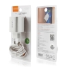 Travel charger VIDVIE PLE250C 2.4A 2xUSB+ cable USB/Type-C white