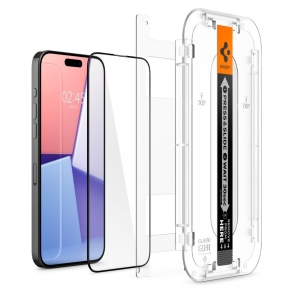 SZKO HARTOWANE SPIGEN GLAS.TR EZ FIT FC IPHONE 15 PRO MAX BLACK