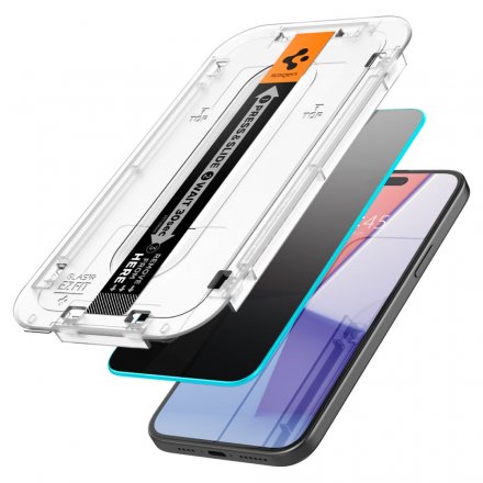 SZKO HARTOWANE SPIGEN GLAS.TR EZ FIT 2-PACK IPHONE 15 PRIVACY