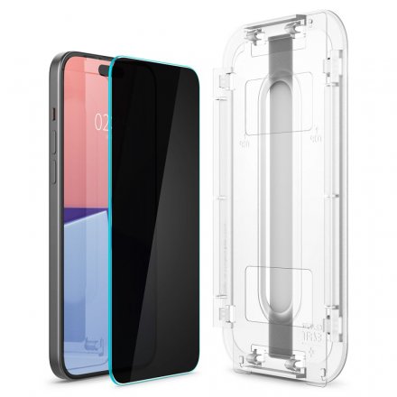 SZKO HARTOWANE SPIGEN GLAS.TR EZ FIT 2-PACK IPHONE 15 PRIVACY