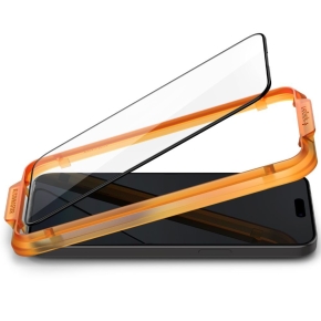 SZKO HARTOWANE SPIGEN ALM GLASS FC 2-PACK IPHONE 15 BLACK