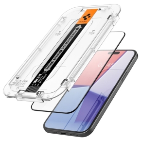 SZKO HARTOWANE SPIGEN GLAS.TR EZ FIT FC IPHONE 15 PLUS BLACK