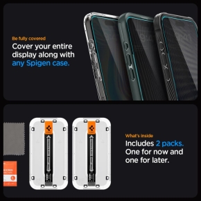 SZKO HARTOWANE SPIGEN GLAS.TR EZ FIT IPHONE 15 PLUS PRIVACY