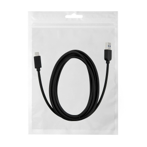 Kabel REVERSE 10GB/s, 3A, USB 3.2/Type-C gen 2, 2m czarny BAG