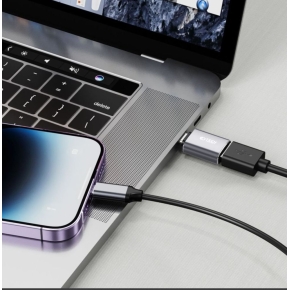 TECH-PROTECT ULTRABOOST ADAPTER TYPE-C TO LIGHTNING GREY
