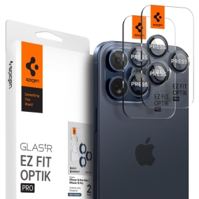 OSŁONA APARATU SPIGEN OPTIK PRO GLAS.TR ”EZ FIT” CAMERA PROTECTOR 2-PACK IPHONE 14 PRO / MAX / 15 PRO / MAX / 16 PRO / MAX / 17 