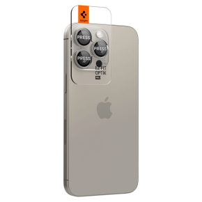 OSŁONA APARATU SPIGEN OPTIK PRO GLAS.TR ”EZ FIT” CAMERA PROTECTOR 2-PACK IPHONE 14 PRO / MAX / 15 PRO / MAX / 16 PRO / MAX / 17 
