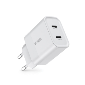 TECH-PROTECT C20W 2-PORT NETWORK CHARGER PD 20W WHITE