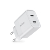 TECH-PROTECT C20W 2-PORT NETWORK CHARGER PD 20W WHITE