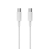 Cable REVERSE Type C/Type C 30cm 3A 60W white BAG