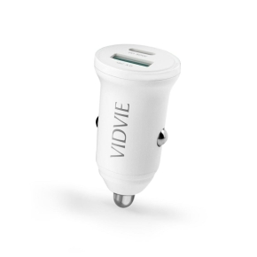 VIDVIE CC532 1xUSB + 1xType C 30W Auto-Ladegerät weiß