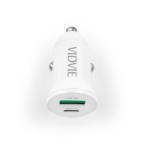VIDVIE CC532 1xUSB + 1xType C 30W Auto-Ladegerät weiß