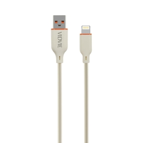 Cable VIDVIE CB4028 USB/iPhone 3A 1.2m beige