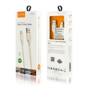 Cable VIDVIE CB4028 USB/Type-C 66W 1.2m beige