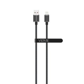 Kabel VIDVIE CB4024 USB/iPhone 3A, 1.2m czarny