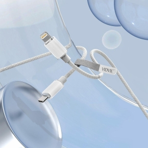kabel vidvie cb4024 usb iphone bialy