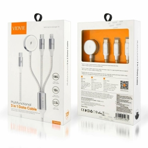 Cable VIDVIE CB4026  3in1 100W 1.2m white
