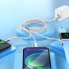 Kabel VIDVIE CB4026 Type-C/Type-C + iPhone + iWatch kabelloses Laden 100W, 1,2m weiß