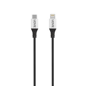 VIDVIE CB4014 Type C/iPhone 3A Cable, 1m Black