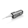 Car charger VIDVIE CC526 2xUSB+Type-C cable 2.4A gray
