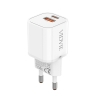 Travel charger VIDVIE PLE255 3A 35W GaN USB+Type-C white