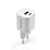 Travel charger VIDVIE PLE255 3A 35W GaN USB+Type-C white