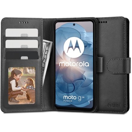 TECH-PROTECT WALLET MOTOROLA MOTO G24 / G24 POWER / G04 BLACK