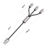 TECH-PROTECT ULTRABOOST 3IN1 LIGHTNING & TYPE-C & MICRO-USB CABLE 3.5A 100CM GREY
