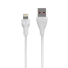 VIDVIE PLE245 Netzteil 2xUSB + iPhone Kabel 2.4A weiß