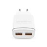 VIDVIE PLE245 Netzteil 2xUSB + iPhone Kabel 2.4A weiß