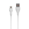 Travel charger VIDVIE PLE249 3A QC 3,0 18W USB+cable USB/ iPhone white
