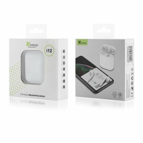 REVERSE TWS i12 Bluetooth Headphones White