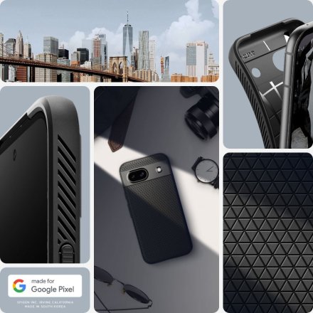 SPIGEN LIQUID AIR GOOGLE PIXEL 8A MATTE BLACK