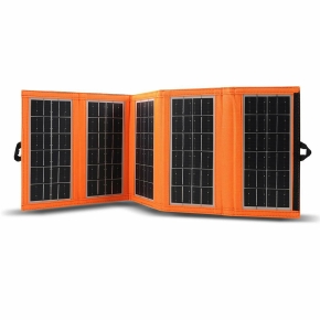 Solar Panel A02 10W, 1x USB Black-Orange