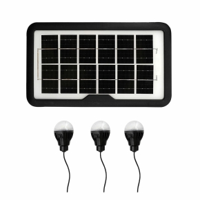 10W Solar Flashlight Black