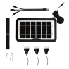 Solar Taschenlampe 10W schwarz