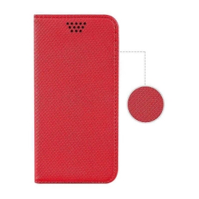 MAGNET BOOK Case for Universal 6.5" Red