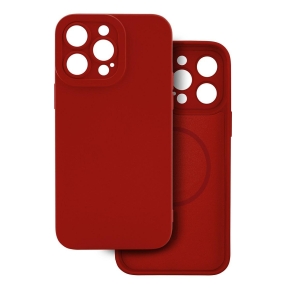 Etui SOFTY MAGSAFE für Apple iPhone 15 rot