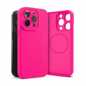 SOFTY MAGSAFE Case for Apple iPhone 15 Fuchsia